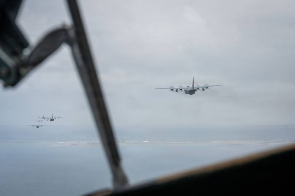 103d Airlift Wing supports airborne drops over France