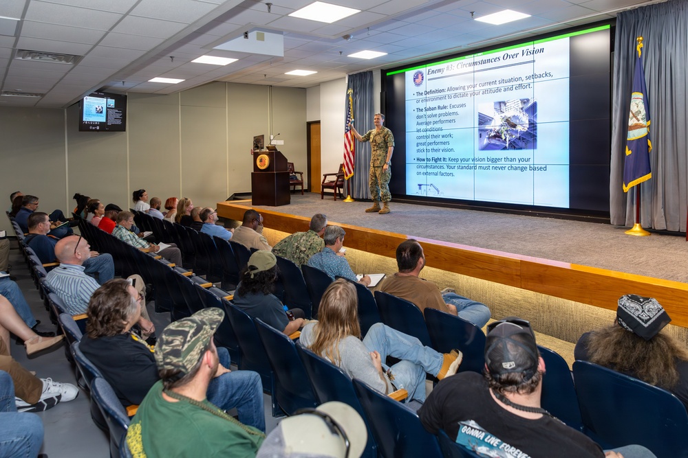 Shipyard Commander Rear Adm. Kavon Hakimzadeh Launches Leadership Insight Series at America’s Shipyard