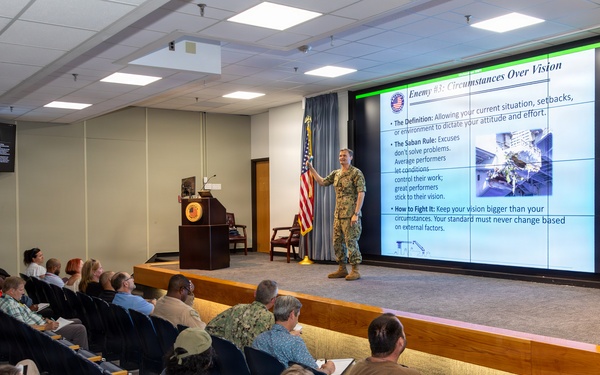 Shipyard Commander Rear Adm. Kavon Hakimzadeh Launches Leadership Insight Series at America’s Shipyard