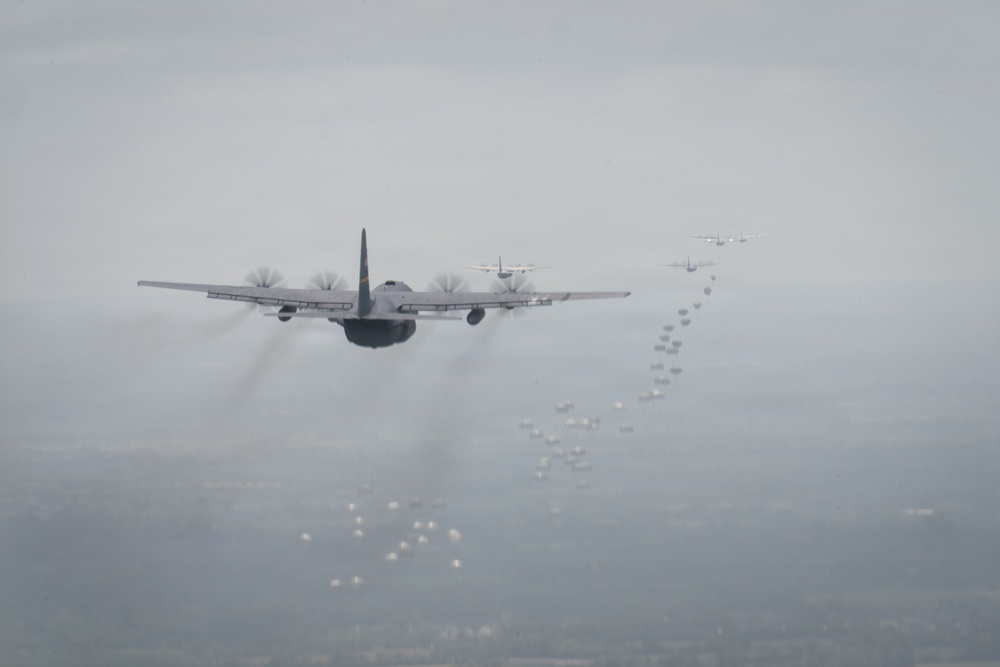 103rd Airlift Wing facilitates 173rd airborne brigade drops over Normandy