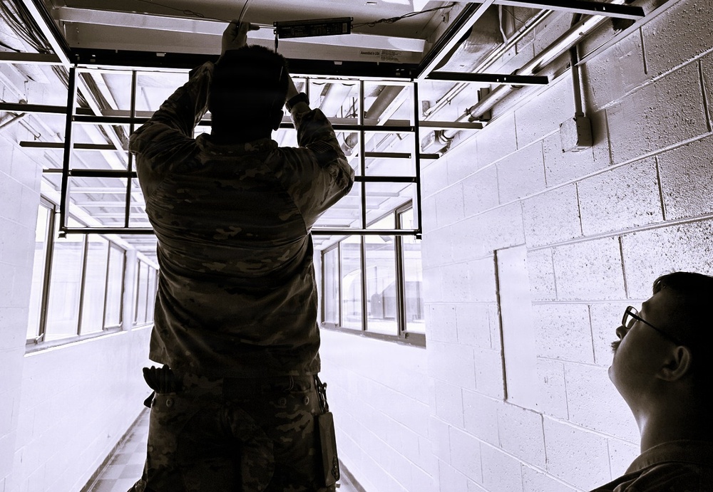 ILLINOIS ARMY NATIONAL GUARD’S 123RD ENGINEER SOLDIERS BUILD RUNNING TRACK AND RENOVATE ARMORY