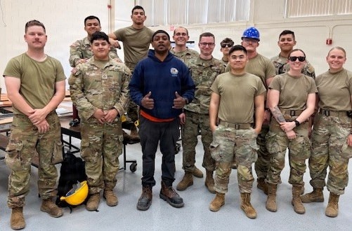 ILLINOIS ARMY NATIONAL GUARD’S 123RD ENGINEER SOLDIERS BUILD RUNNING TRACK AND RENOVATE ARMORY