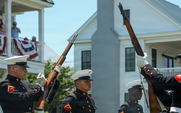 Silent Drill Platoon Preforms at SAIL250 Virginia