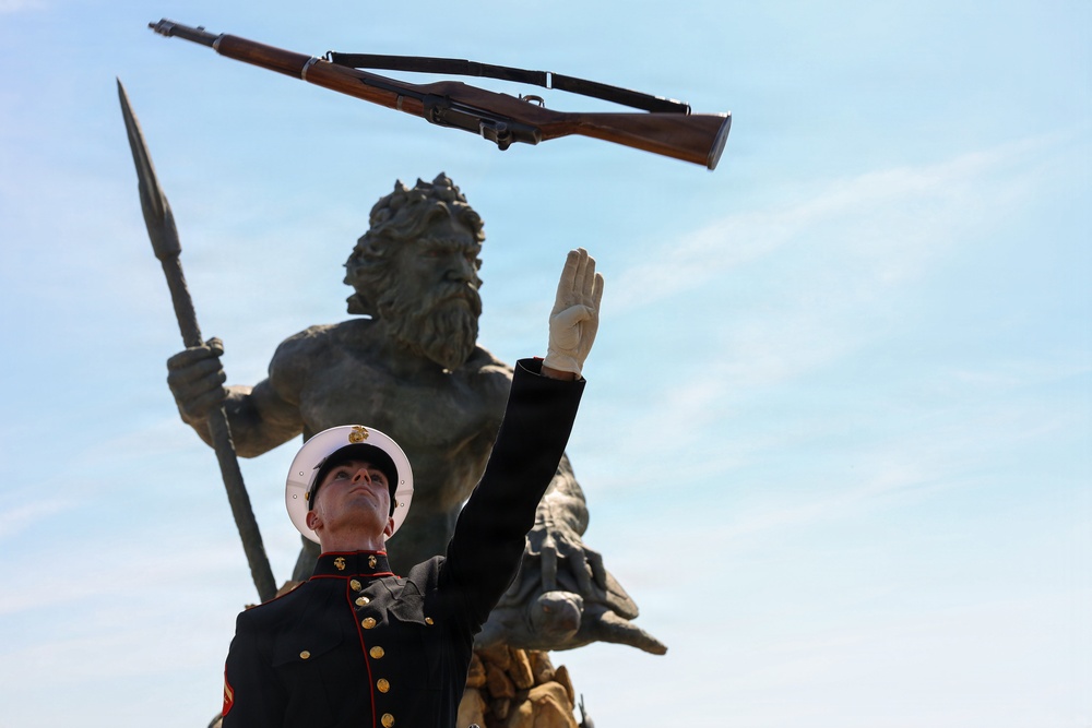 Silent Drill Platoon Preforms at SAIL250 Virginia