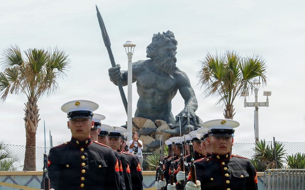 Silent Drill Platoon Preforms at SAIL250 Virginia