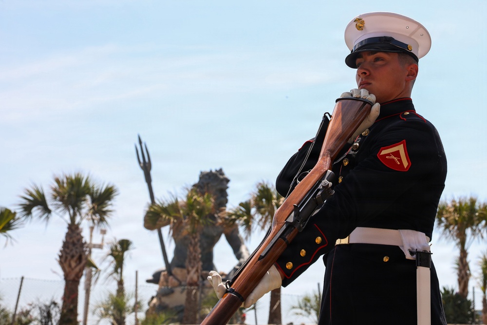 Silent Drill Platoon Preforms at SAIL250 Virginia