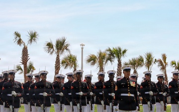 Silent Drill Platoon Preforms at SAIL250 Virginia