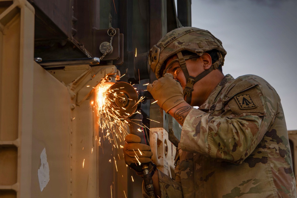 U.S. Army Soldiers Conduct Operations in the Middle East