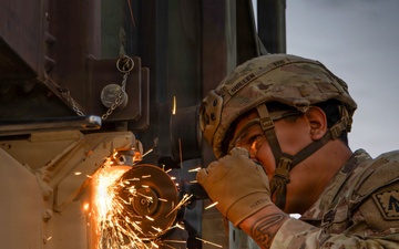 U.S. Army Soldiers Conduct Operations in the Middle East