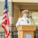 Capt. James Bailey, incoming program manager for PMA-260, addresses attendees at a change of command ceremony