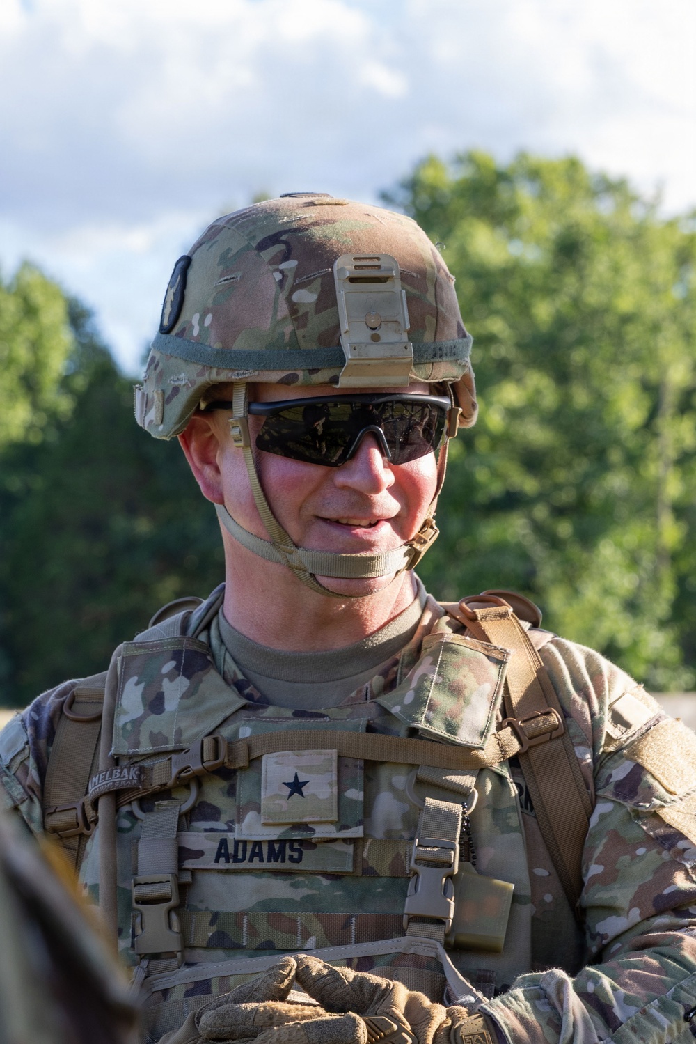 Brig. Gen. Derek Adams visits the 1034th CSSB