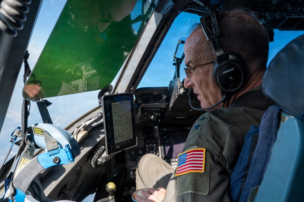Lt. Gen. John Healy performs final flight with the 445th Airlift Wing