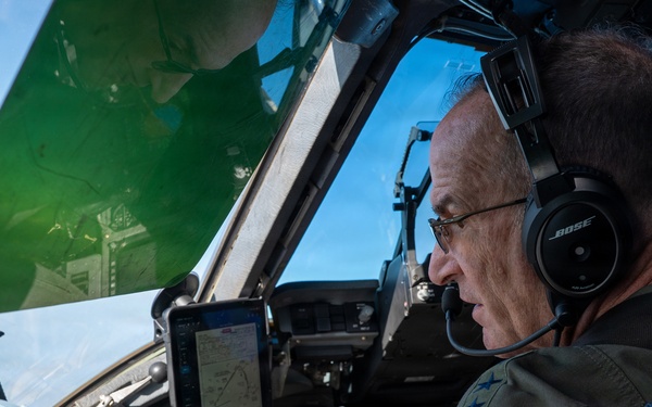 Lt. Gen. John Healy performs final flight with the 445th Airlift Wing