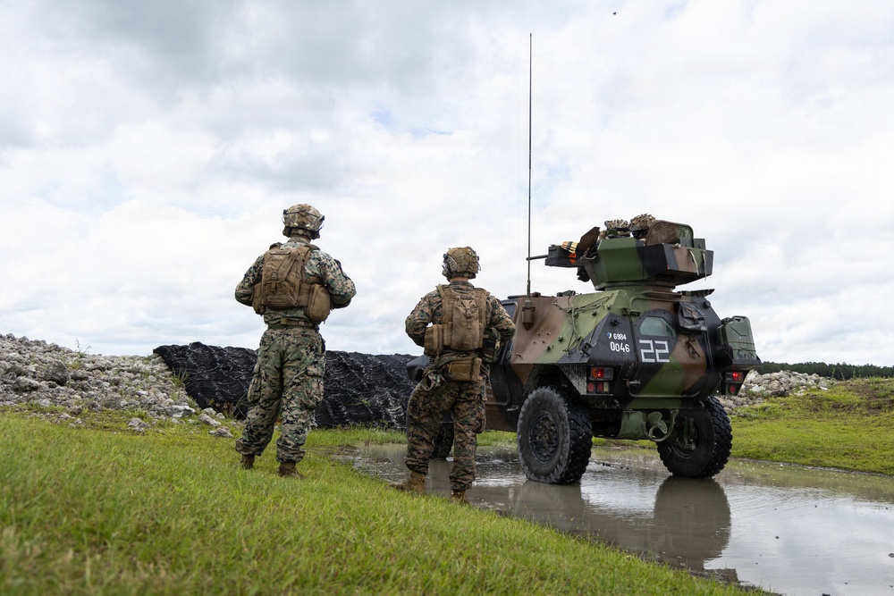 Fleet Exercise 250 | French Marines and  U.S. Marines conduct Heavy Machine Gun Range