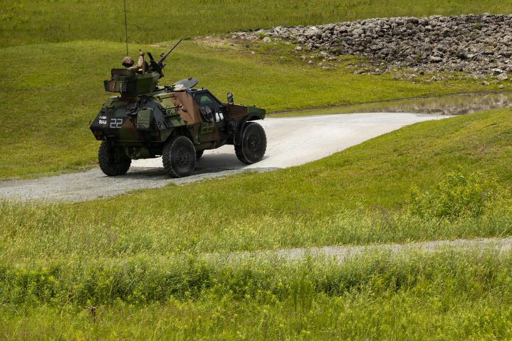 Fleet Exercise 250 | French Marines and U.S. Marines conduct Heavy Machine Gun Range