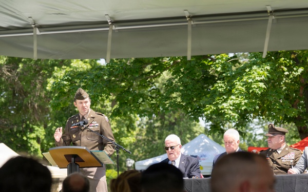 Future service members are recognized at an Our Community Salutes event at Rock Island