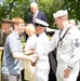 Future service members are recognized at an Our Community Salutes event at Rock Island