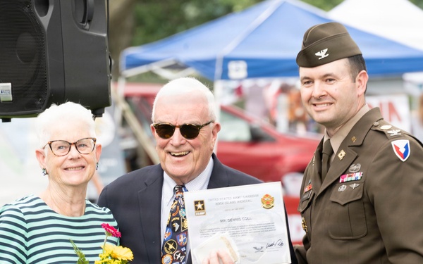 Future service members are recognized at an Our Community Salutes event at Rock Island