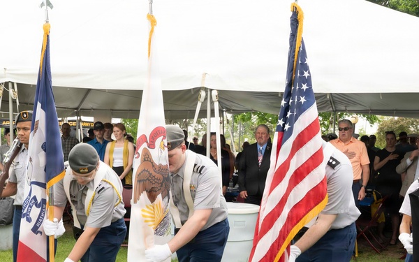 Future service members are recognized at an Our Community Salutes event at Rock Island