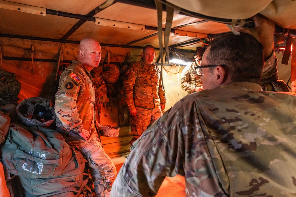 Iowa National Guard brigadier general engages with soldiers