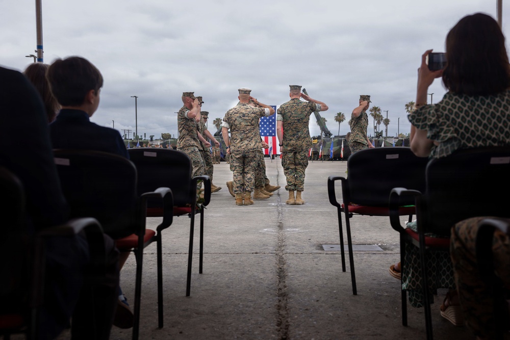 3d AA Bn. holds Change of Command ceremony
