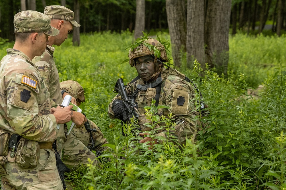 1-112th Infantry conducts light infantry, mortar training.