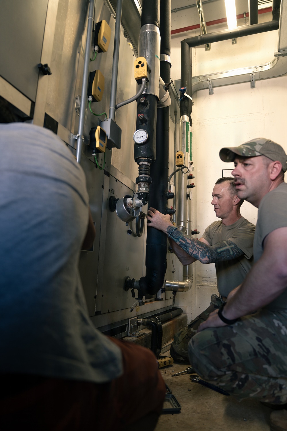 110th Civil Engineers repair Aviano CDC air conditioning