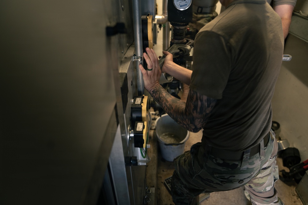110th Civil Engineers repair Aviano CDC air conditioning