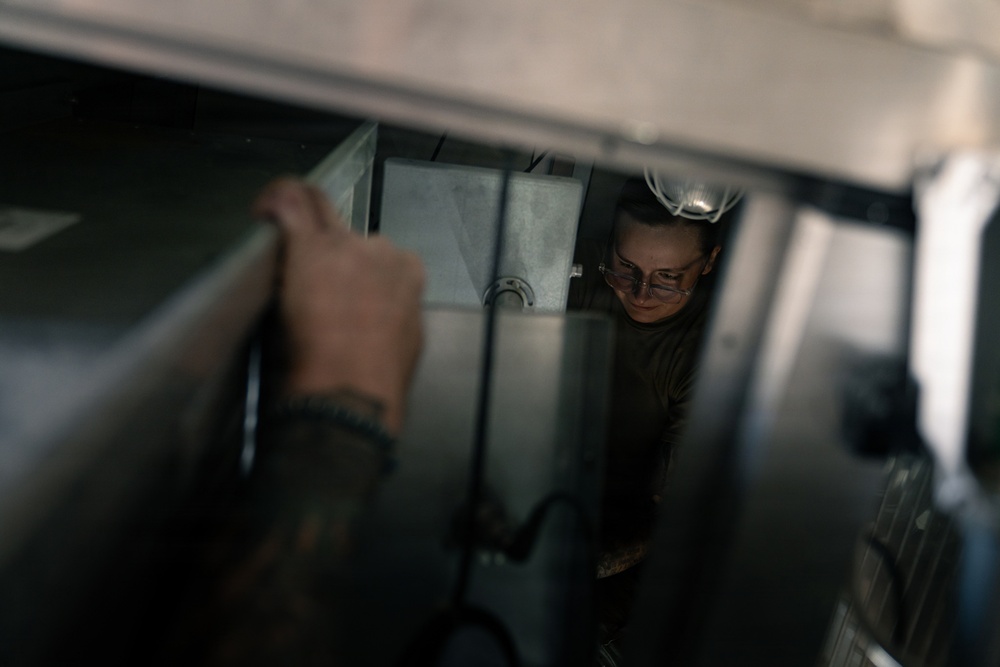110th Civil Engineers repair Aviano CDC air conditioning