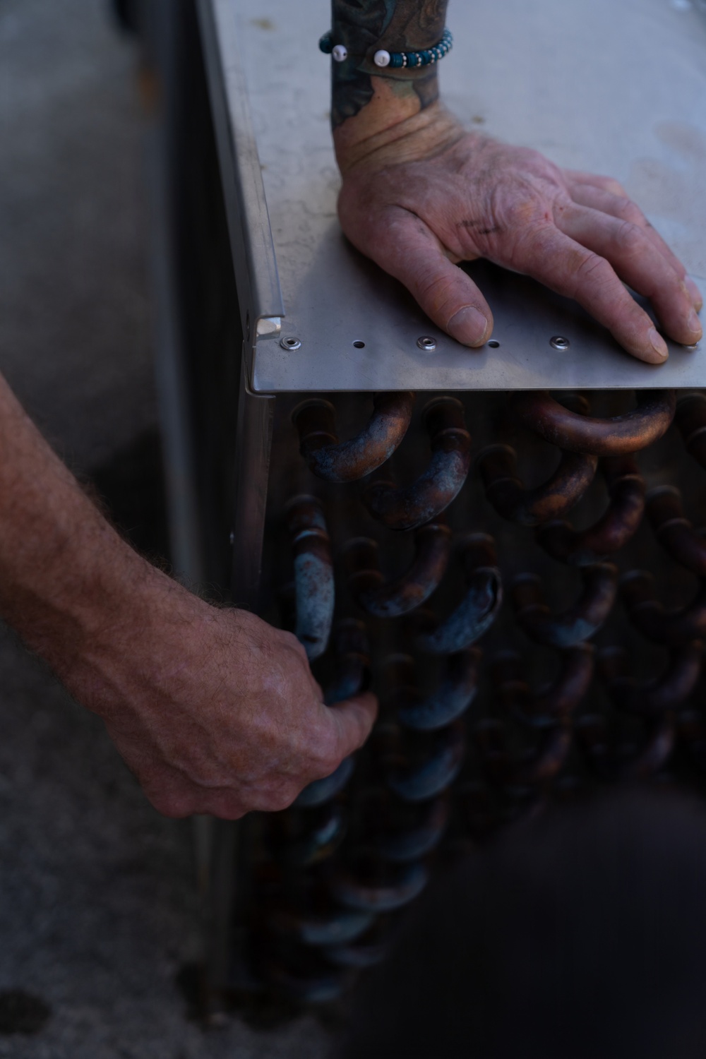110th Civil Engineers repair Aviano CDC air conditioning