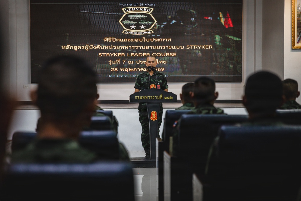 Washington National Guard Deepens Historic Partnership with Royal Thai Army through Seventh Stryker Leader Course