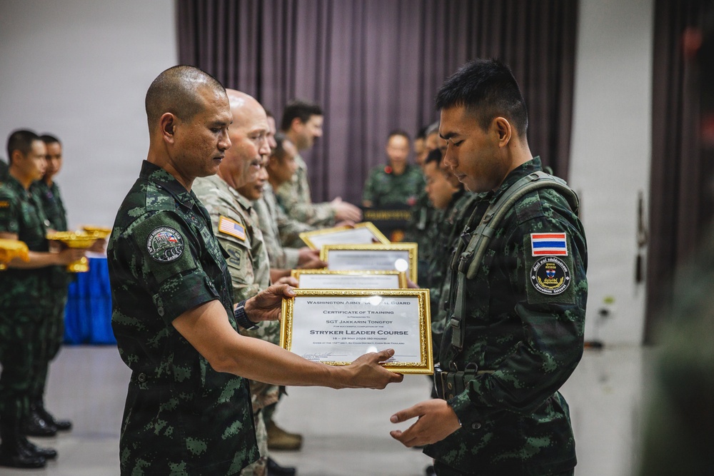Washington National Guard Deepens Historic Partnership with Royal Thai Army through Seventh Stryker Leader Course