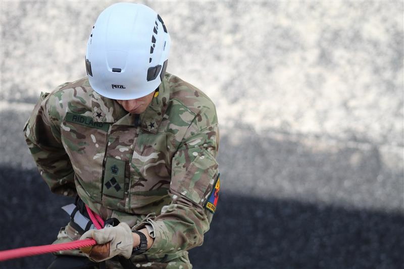Leadership from above: Brig. Gen. Ridland inspires cadets during summer training