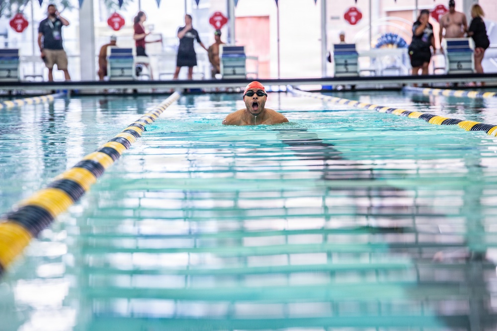 Team Marine Corps Exhibits Mental Toughness at 2026 Warrior Games Swimming Competition