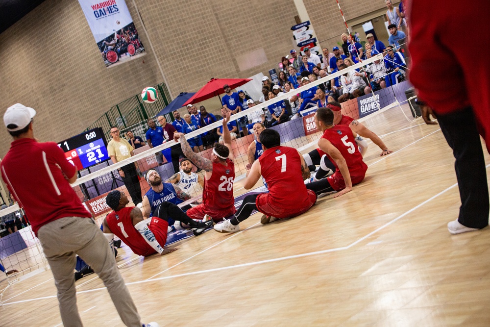 Team Marine Corps Demonstrates Determination in Sitting Volleyball Semifinals at 2026 Warrior Games