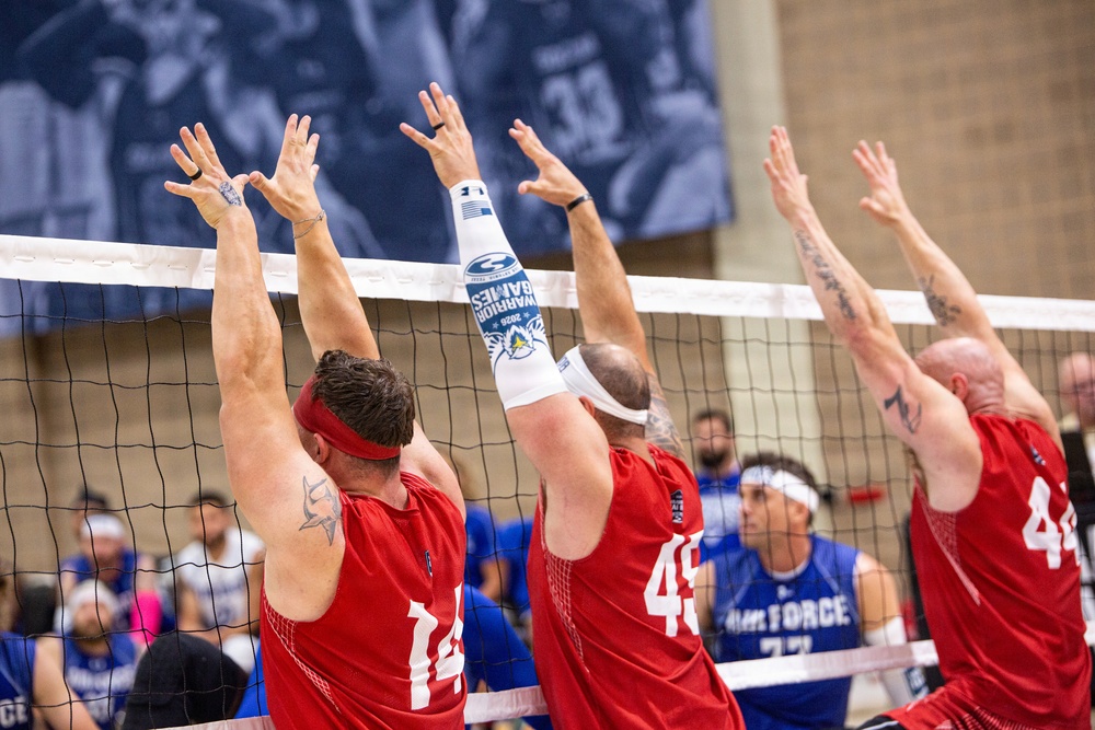 Team Marine Corps Demonstrates Determination in Sitting Volleyball Semifinals at 2026 Warrior Games