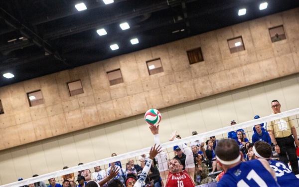 Team Marine Corps Demonstrates Determination in Sitting Volleyball Semifinals at 2026 Warrior Games