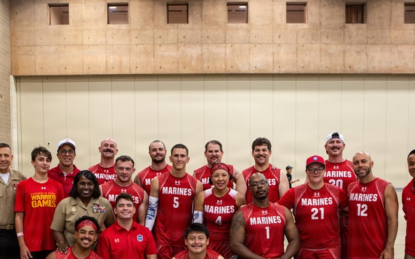 Team Marine Corps Demonstrates Determination in Sitting Volleyball Semifinals at 2026 Warrior Games