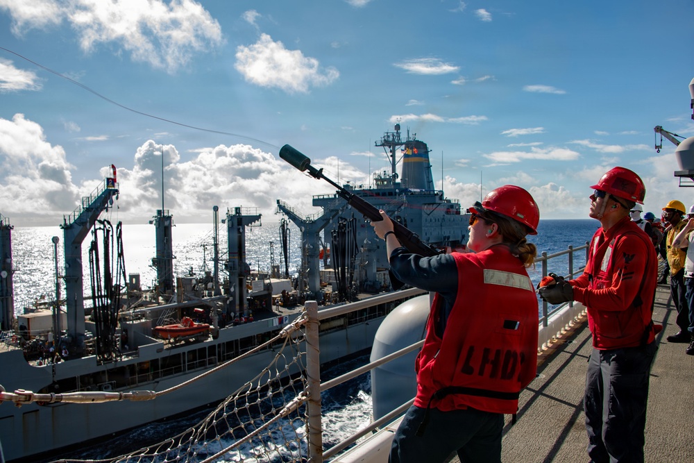 USS Essex Conducts Replenishment at Sea