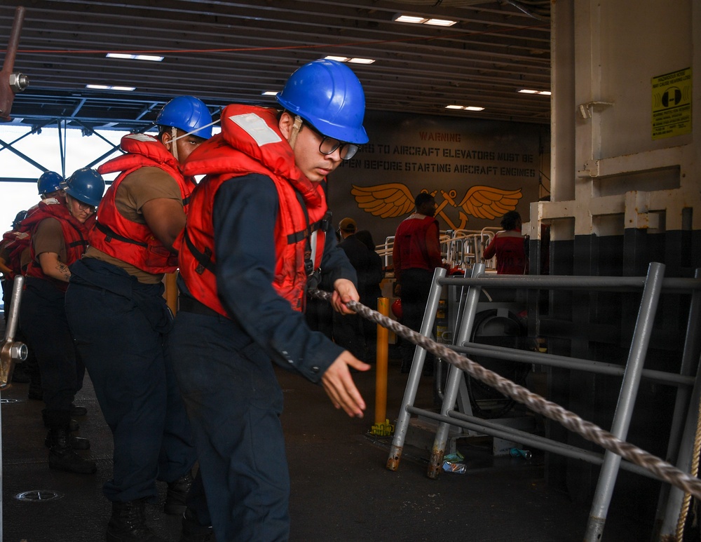 USS Essex Conducts Replenishment at Sea