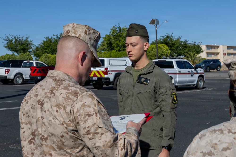 CLB Barstow Fire &amp; Emergency Services were awarded the Navy and Marine Corps Achievement Medal
