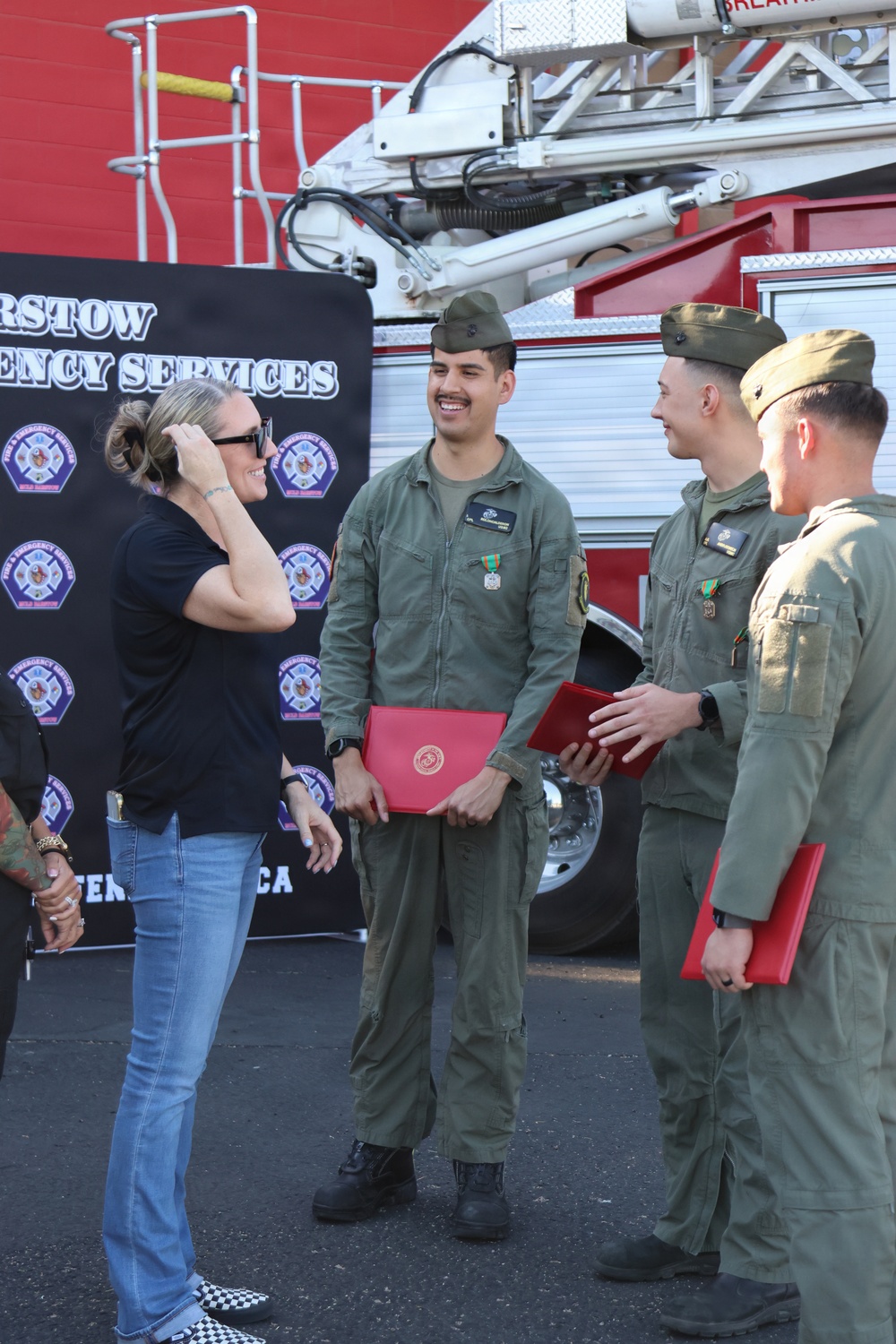 MCLB Barstow Fire &amp; Emergency Services were awarded the Navy and Marine Corps Achievement Medal
