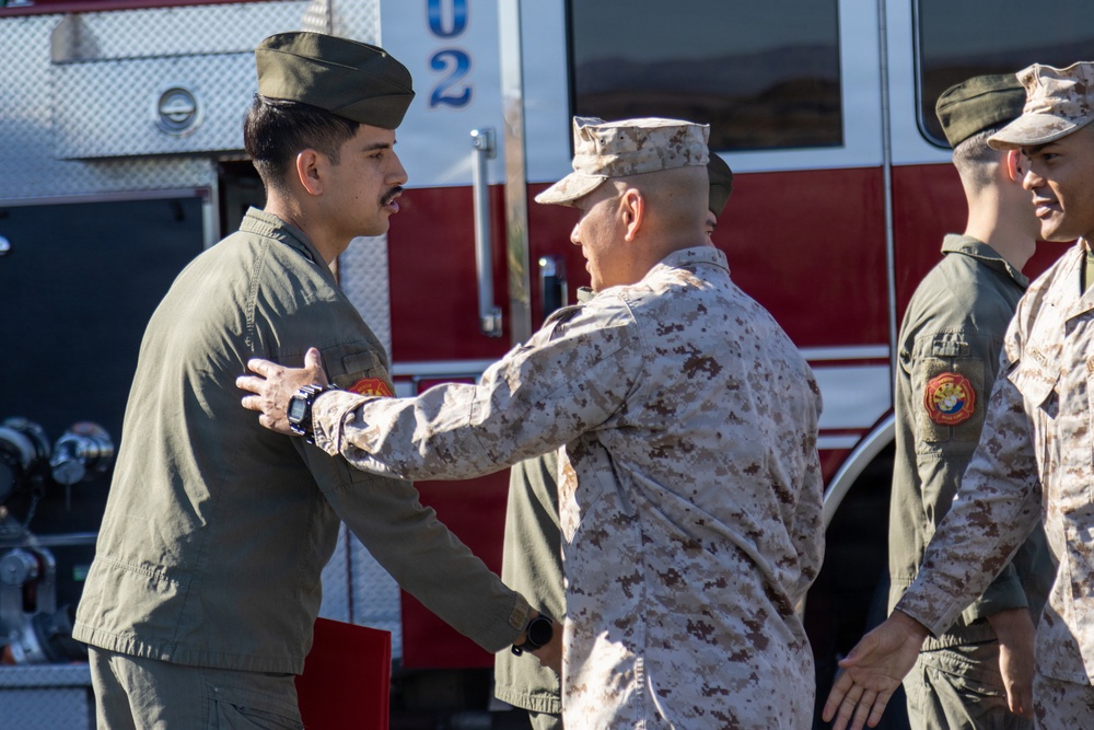 MCLB Barstow Fire &amp; Emergency Services were awarded the Navy and Marine Corps Achievement Medal
