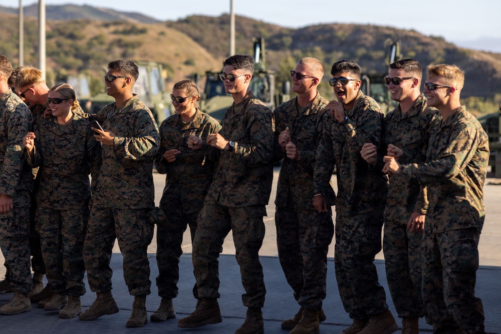 U.S. Marines with 1st CEB host warriors’ night