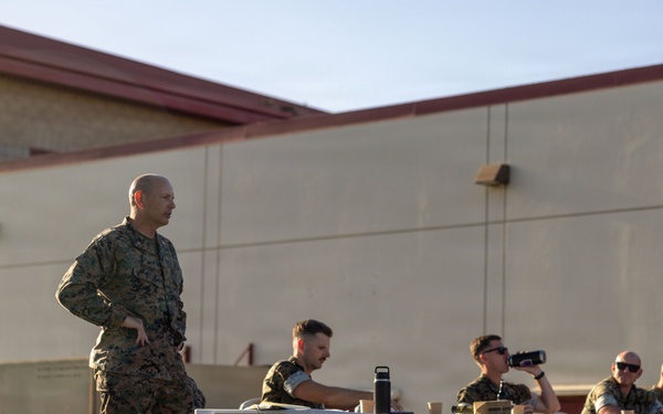 U.S. Marines with 1st CEB host warriors’ night