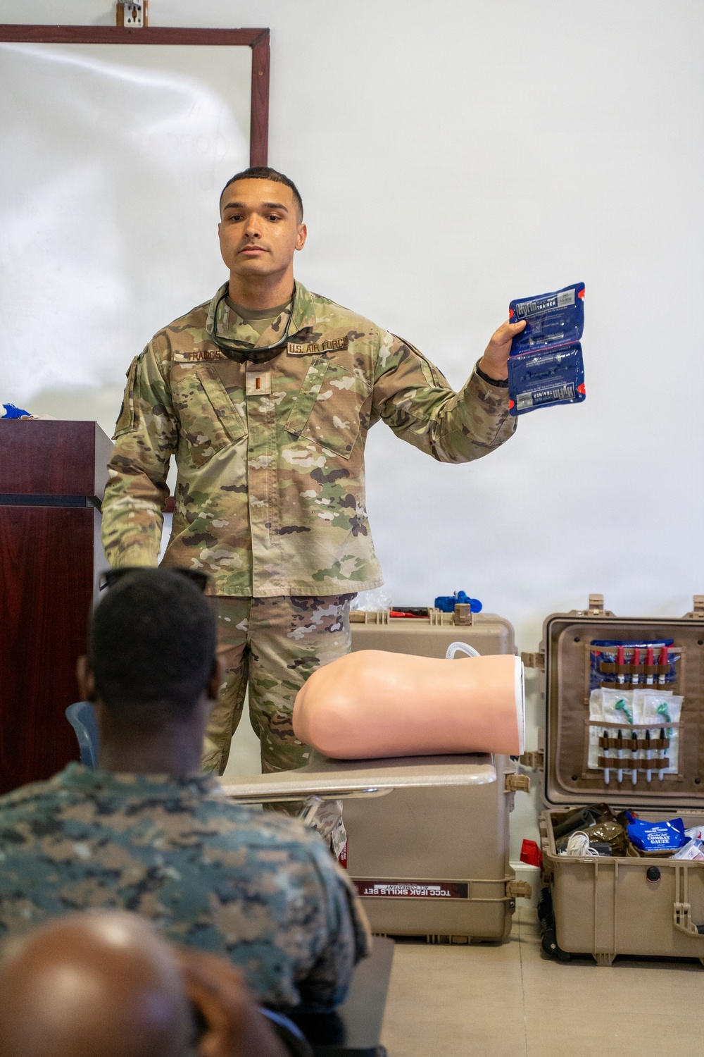The Rhode Island National Guard conduct medical training with The Royal Bahamas Defense Force