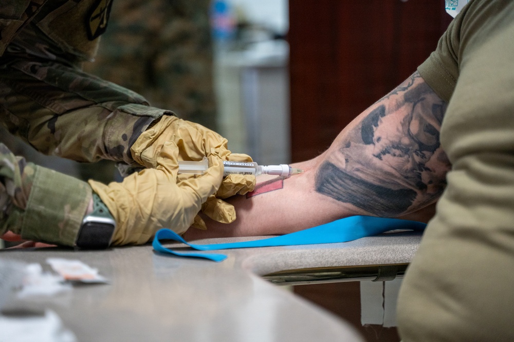 The Rhode Island National Guard conducts medical training with The Royal Bahamas Defense Force