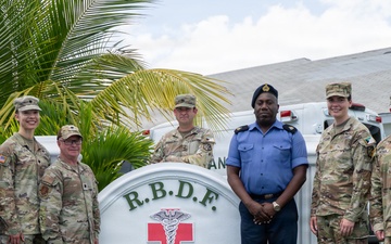 The Rhode Island National Guard conducts medical training with The Royal Bahamas Defense Force