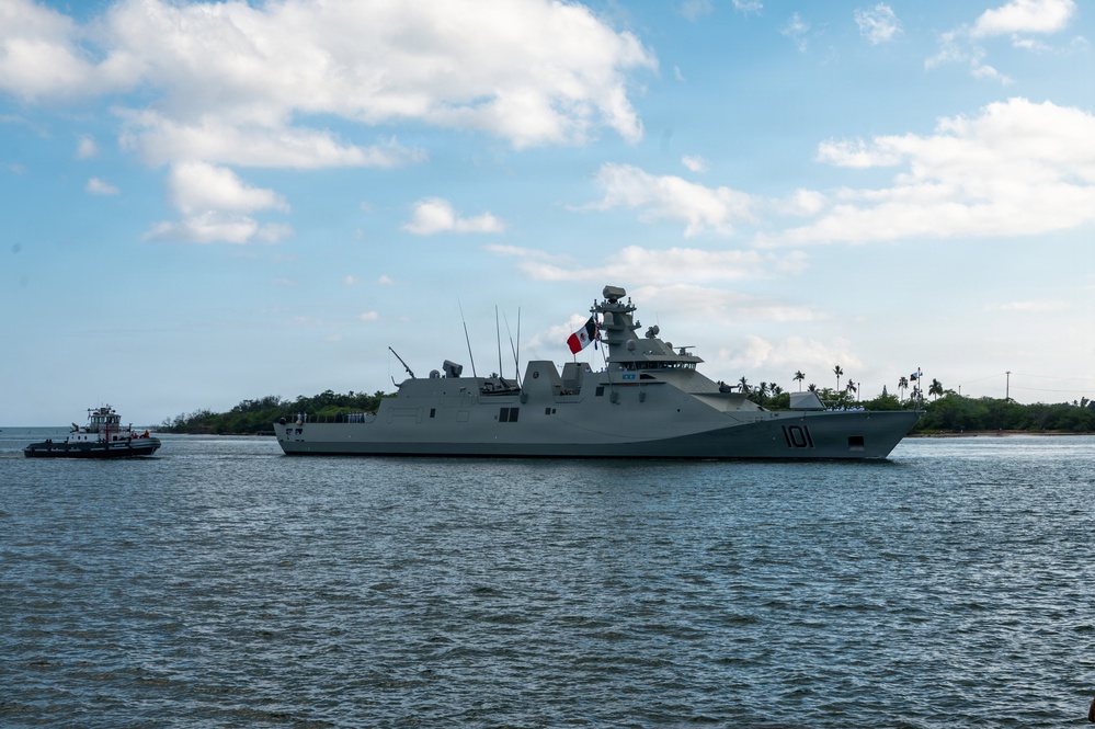 Mexican Navy Reformador-class frigate ARM Juarez (POLA 101) Arrives to Pearl Harbor for RIMPAC 2026