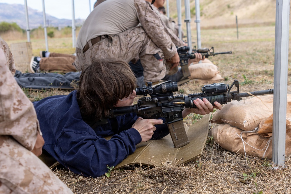 U.S. Marines with 1st Bn., 11th Marine regiment participate in Family Day